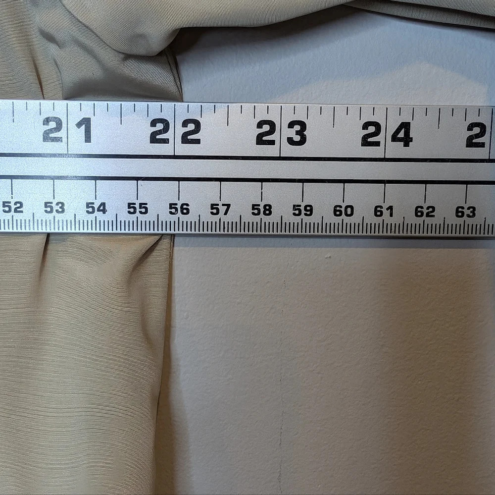 CharterClub Zip Up Water Resistant Beige Tan Rain Utility Jacket Woman Large - Picture 7 of 8
